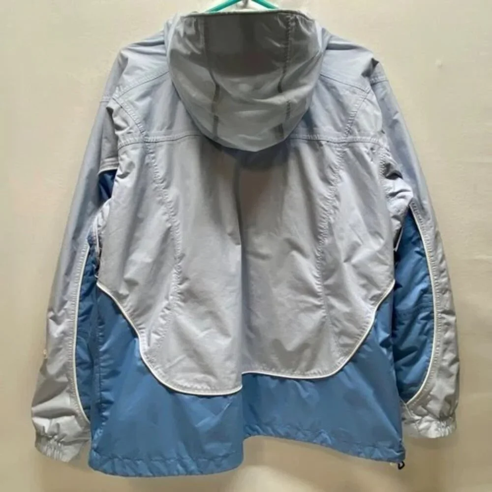 Columbia‎ Ski Jacket Women's XL Light Blue Core Interchange Hooded Winter Coat